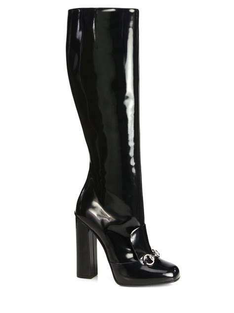 gucci womens boots black|high heel Gucci boots women.